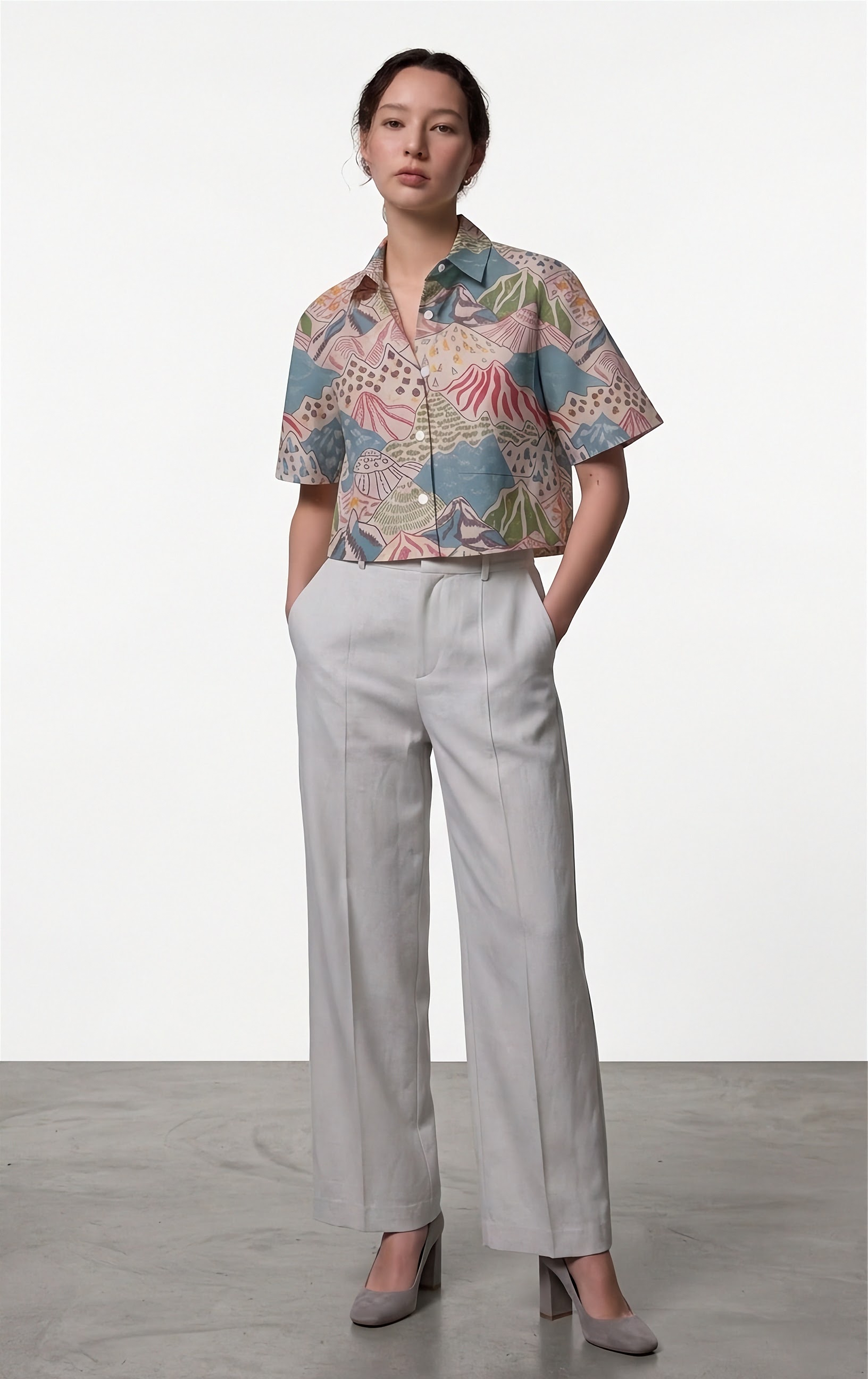 Hillscape Crop Shirt