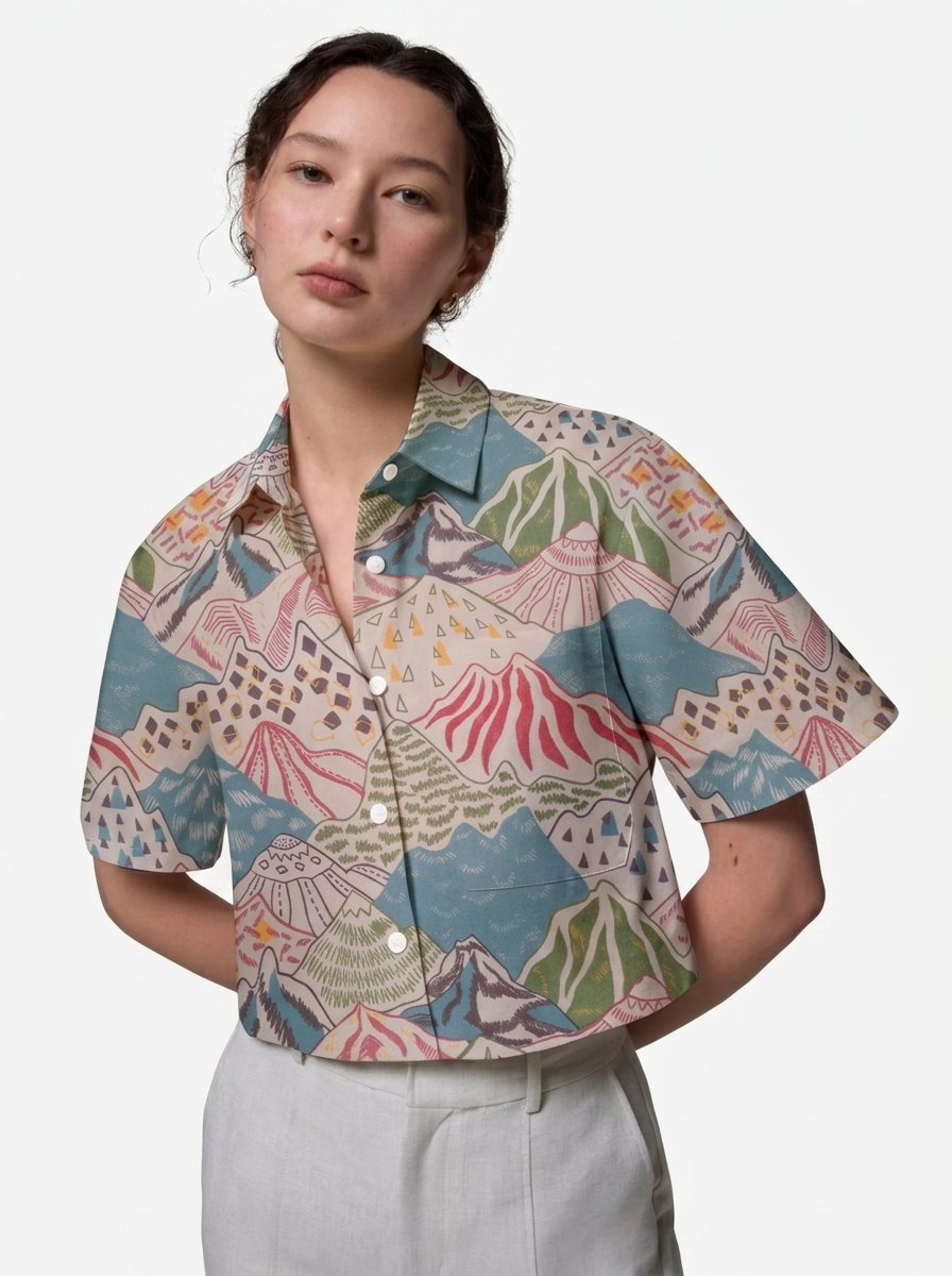 Hillscape Crop Shirt