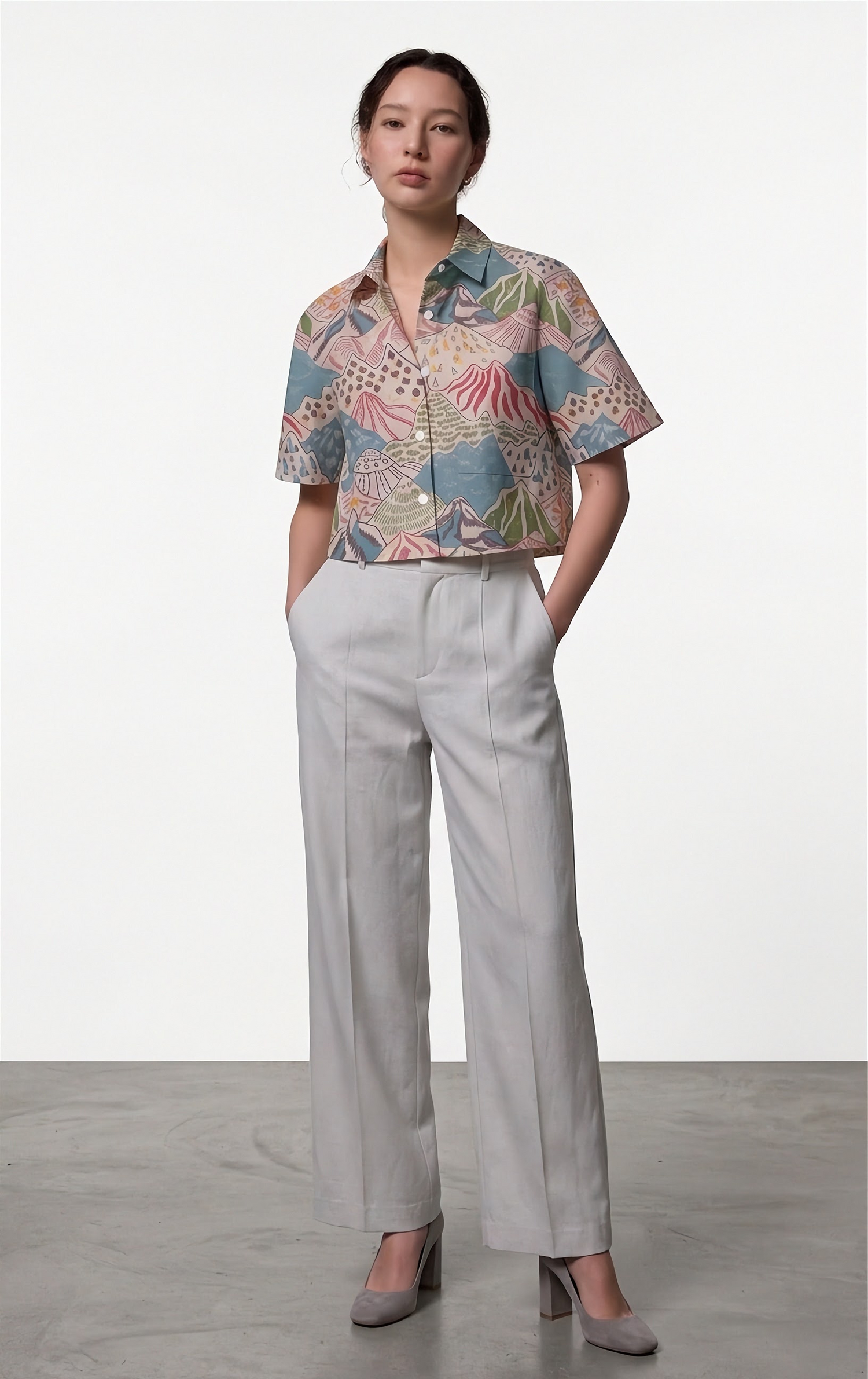 Hillscape Crop Shirt