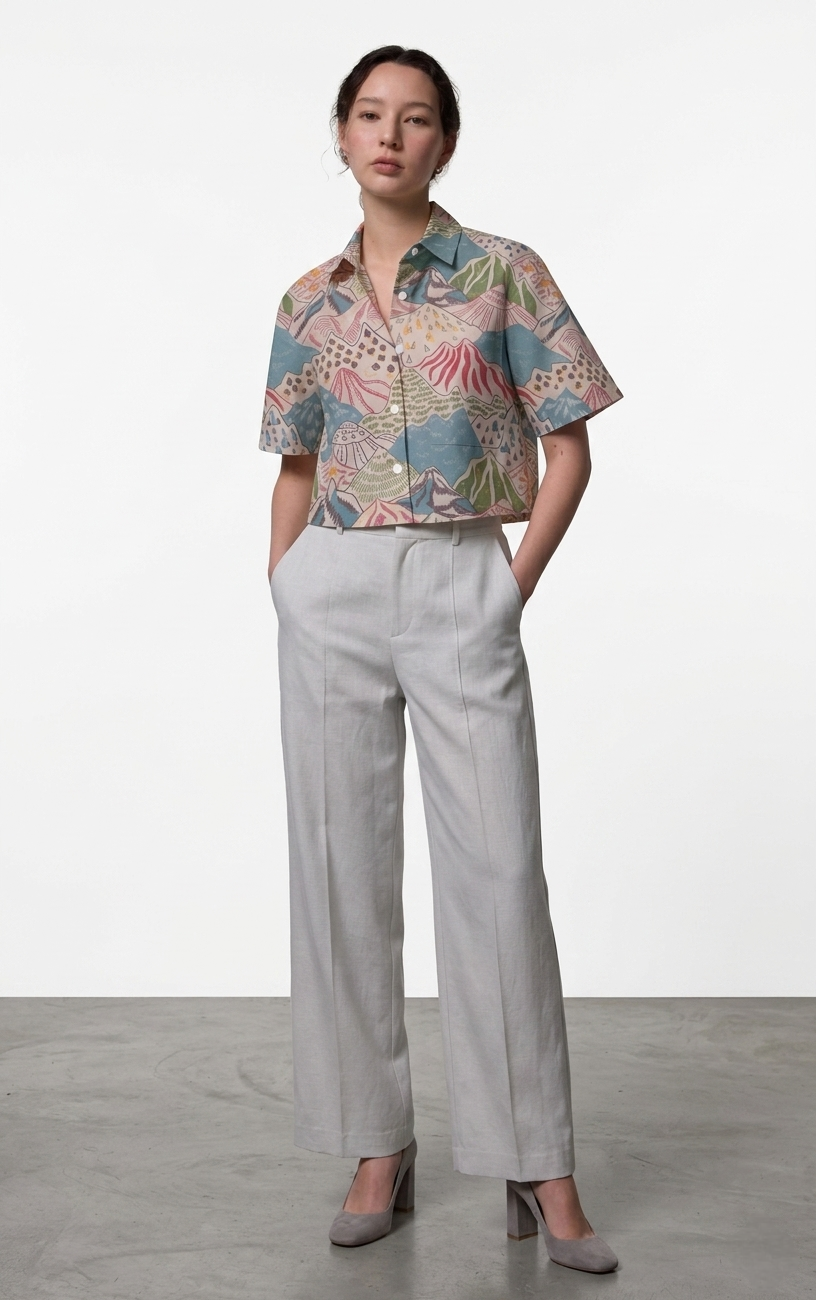 Hillscape Crop Shirt