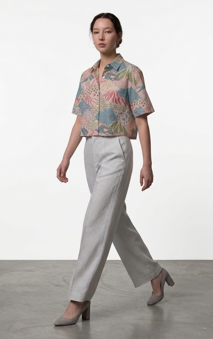 Hillscape Crop Shirt