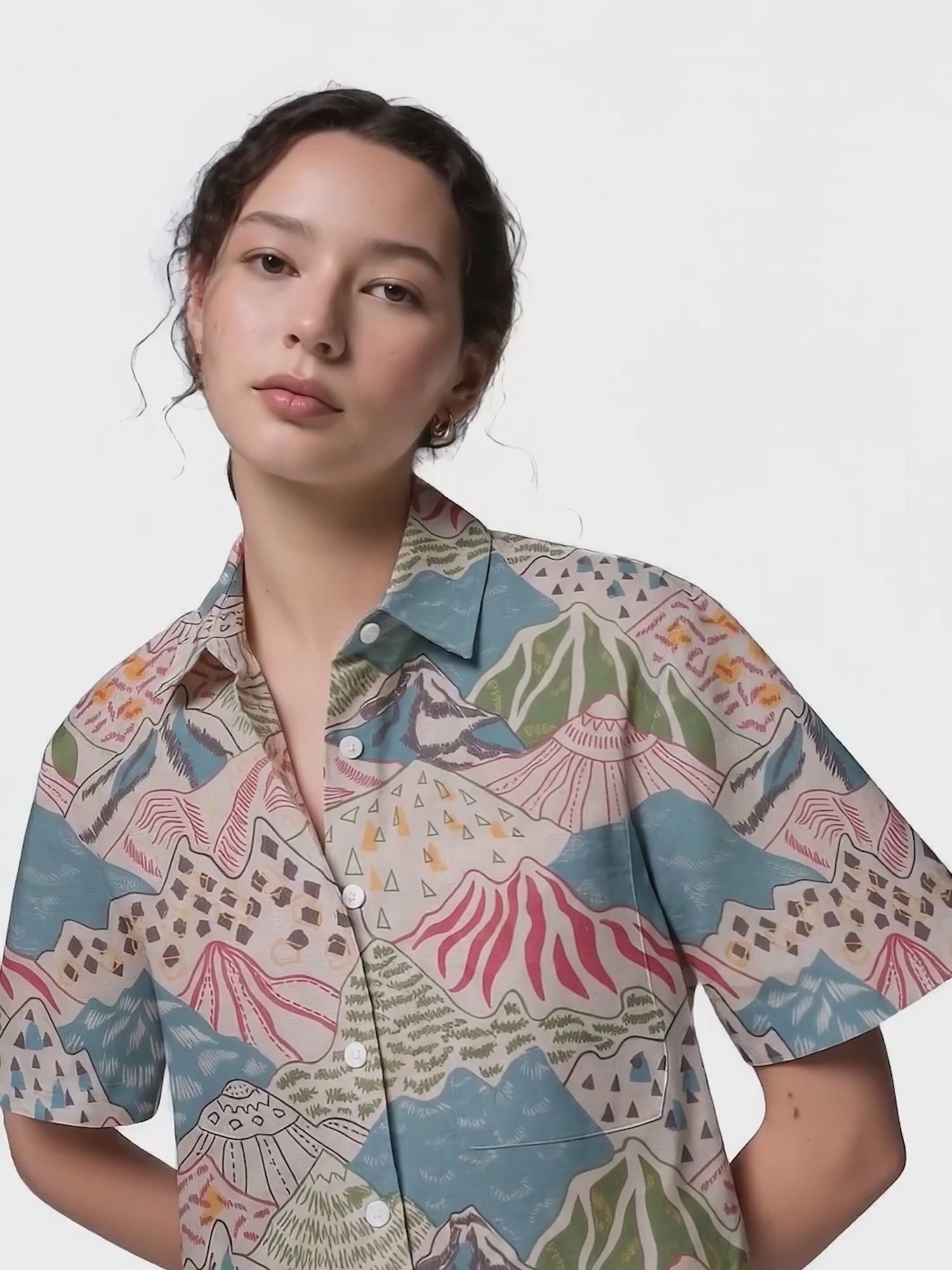 Hillscape Crop Shirt