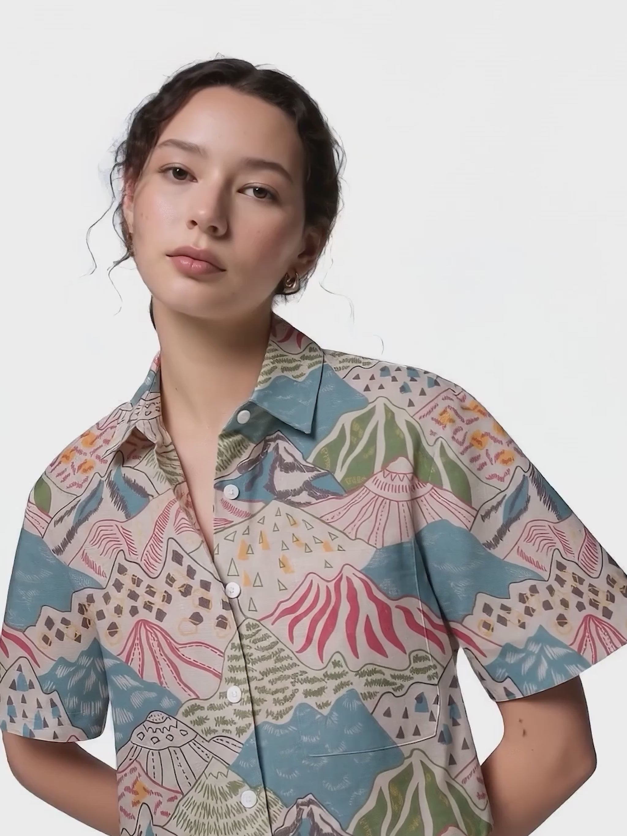 Hillscape Crop Shirt